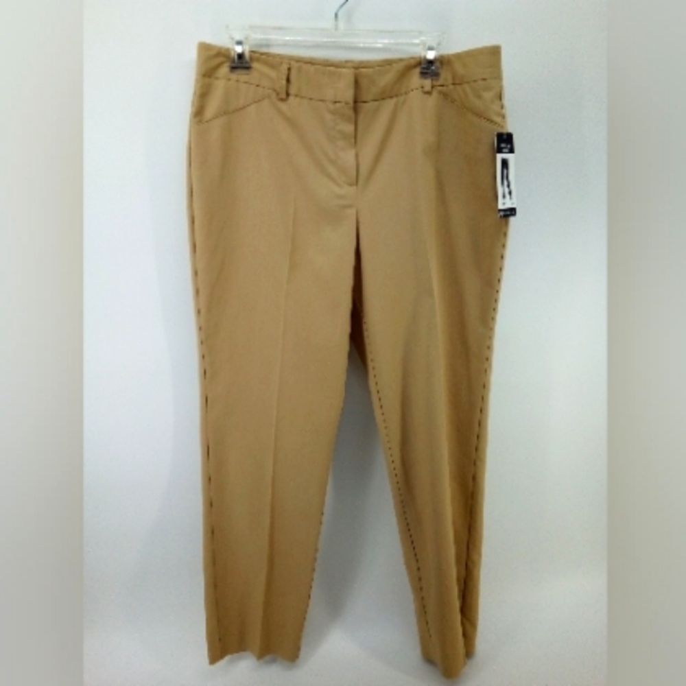 NWT New Directions Ankle Slim Leg Tan Pants Sahara 12  ND